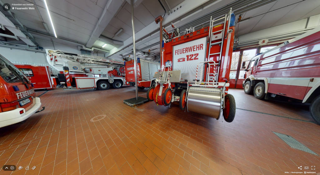 Fahrzeughalle Feuerwehr Wels Hauptfeuerwache