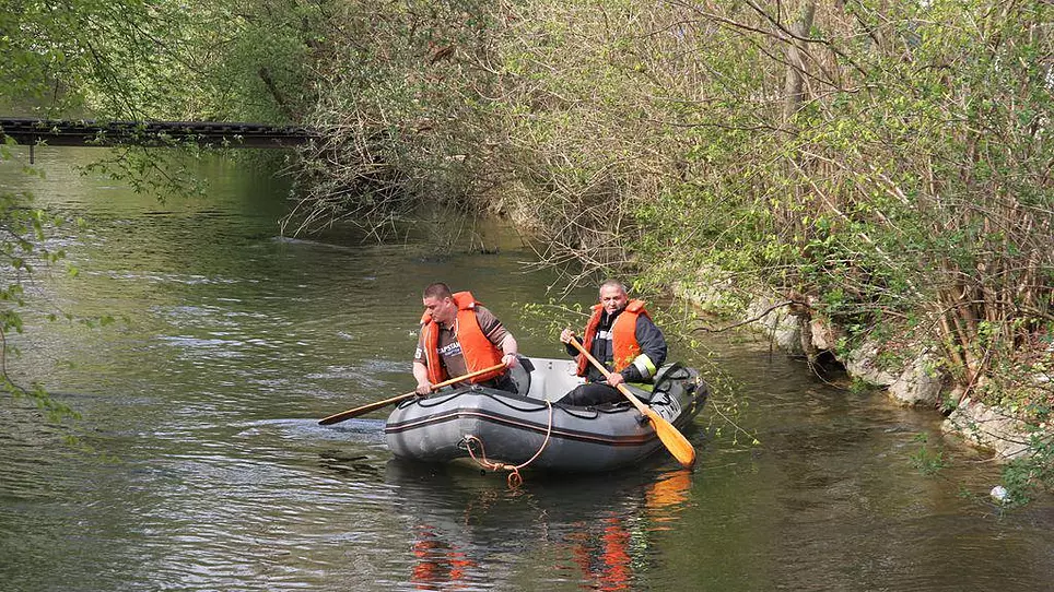 Schlauchboot Feuerwehr Wels